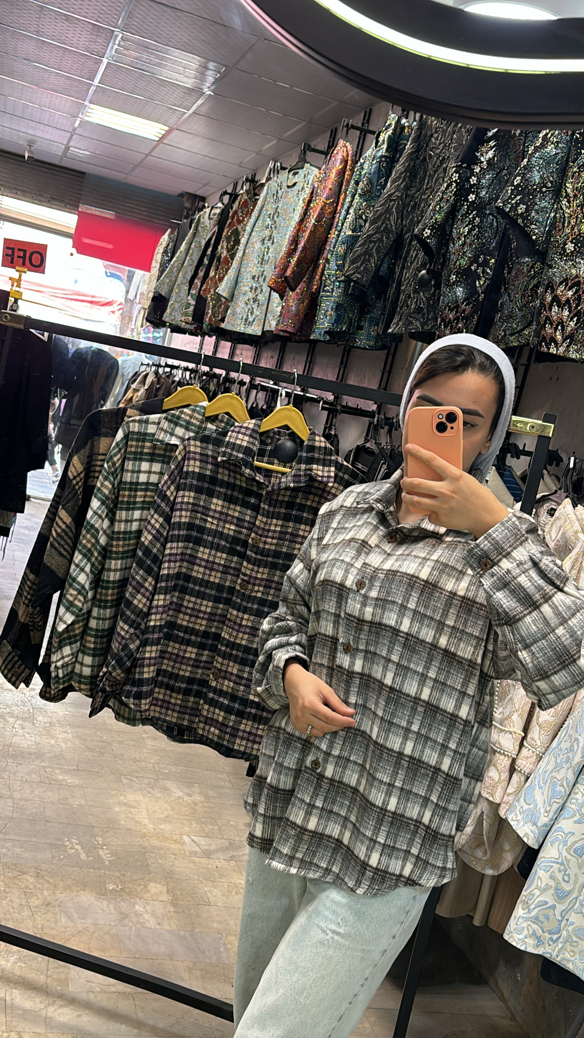 کت فوتر  زنانه پشمی چهار خونه