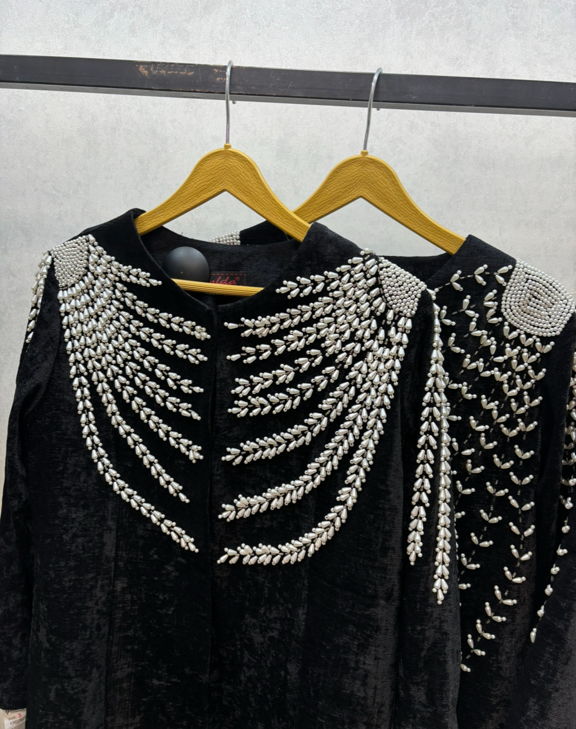 کت مخمل مجلسی زنانه کار شده مزونی